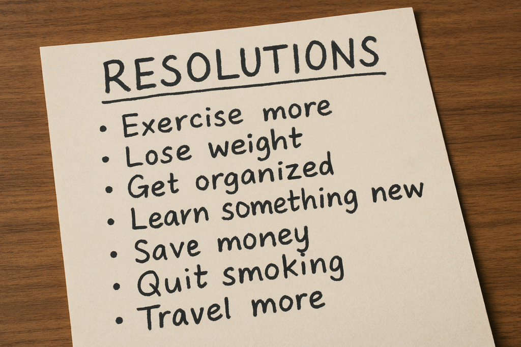 A picture of a resolution written on paper.